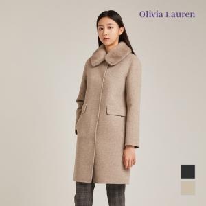 올리비아로렌 밍크카라 A라인코트 VOPEAWWA321