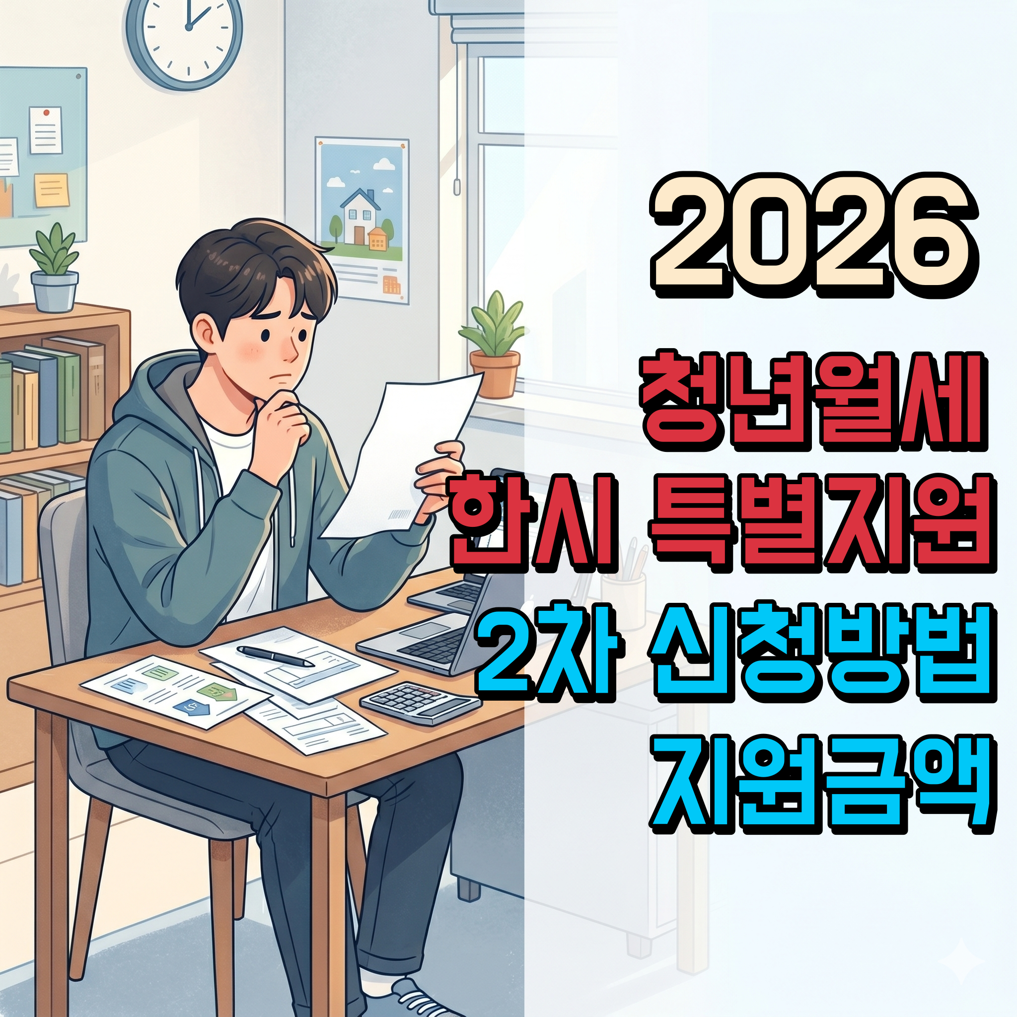 2026 청년월세 한시 특별지원 신청방법 안내
