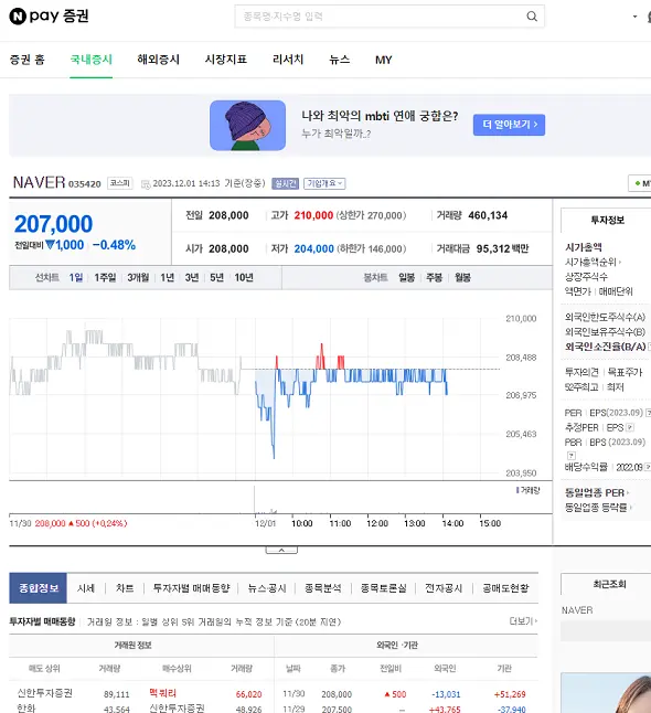 주식 시세 조회