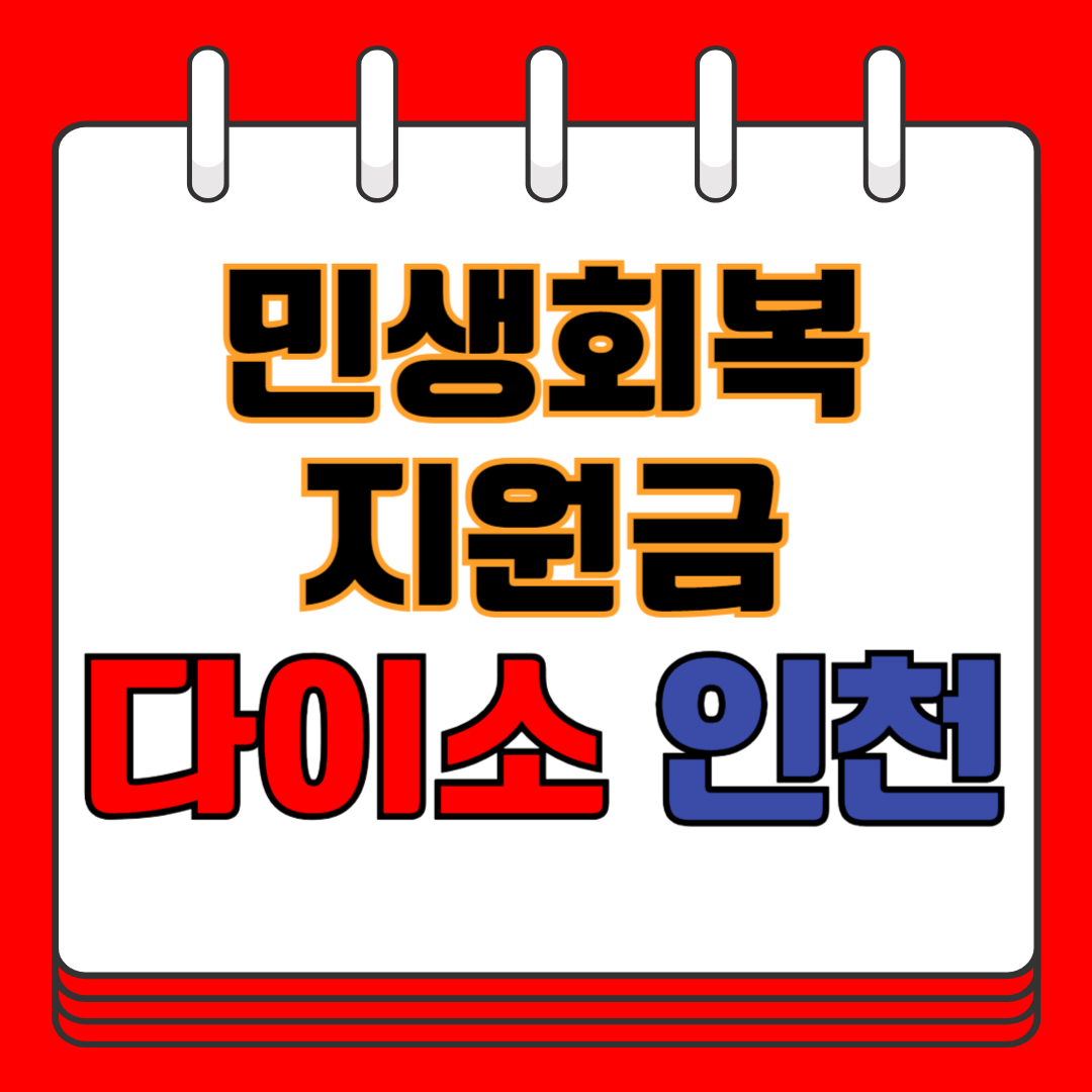 민생회복 지원금 다이소