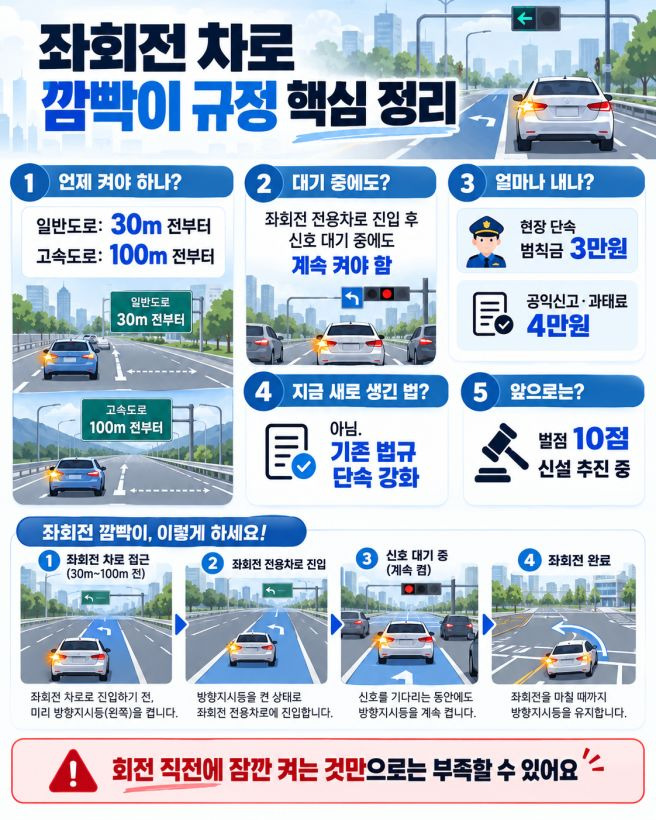 좌회전 깜빡이