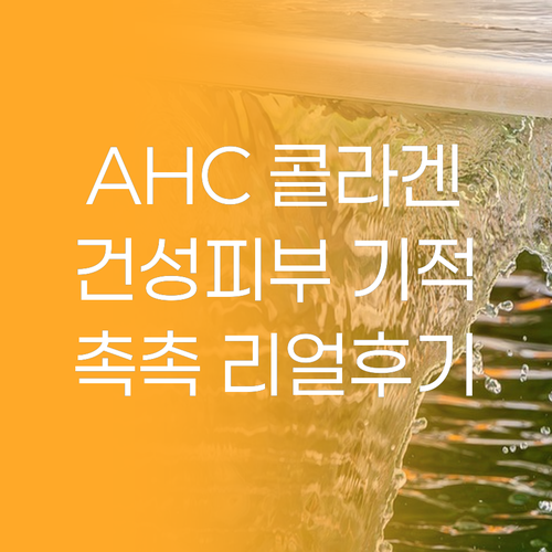 AHC 골든 콜라겐, 건성 피부에 촉..