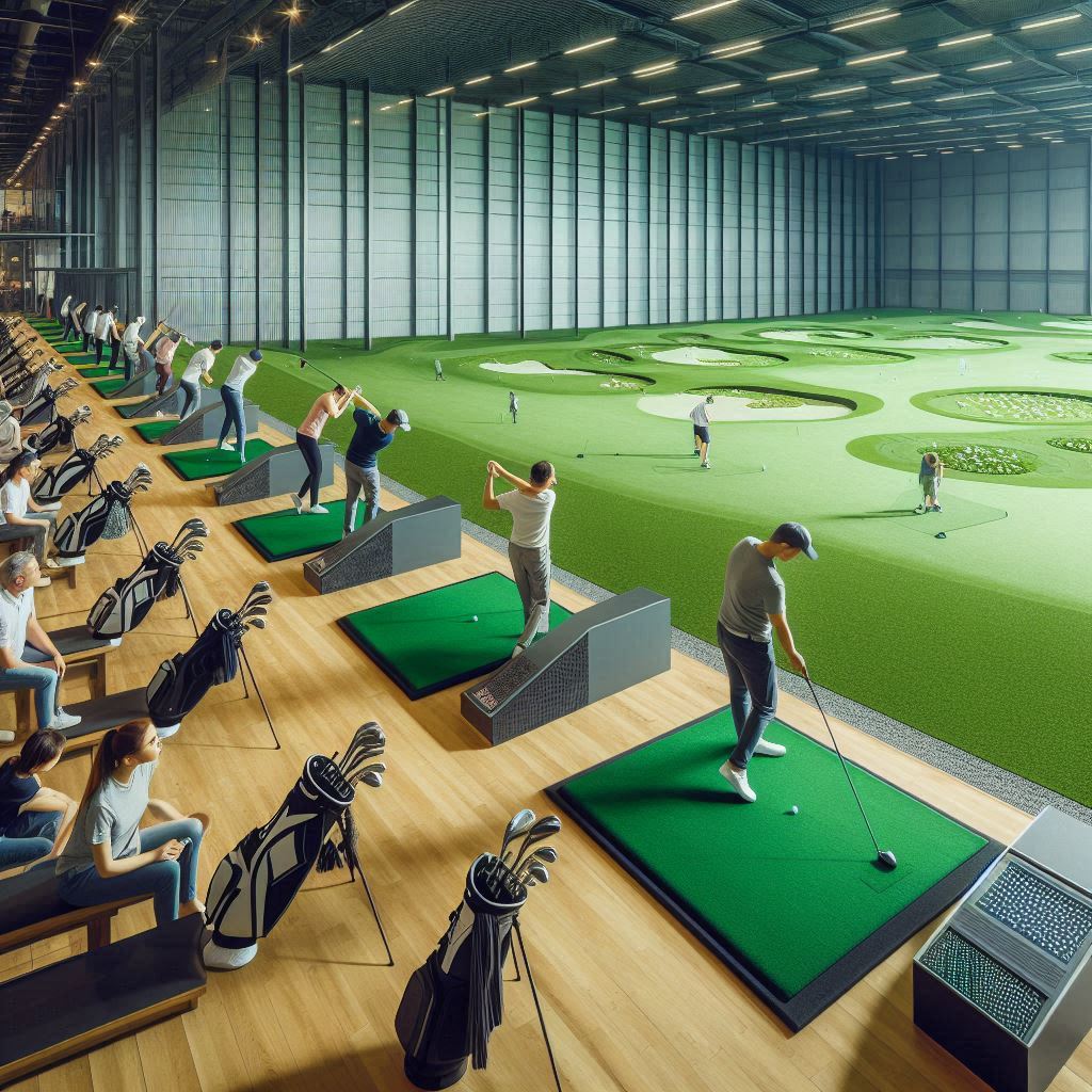 실내골프연습장 배경