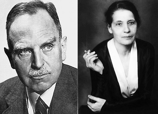 오토 한과 리제 마이트너의 초상화 사진