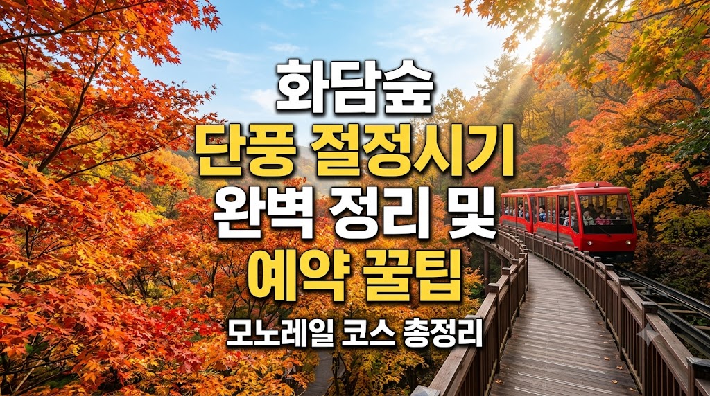 화담숲 단풍 절정시기