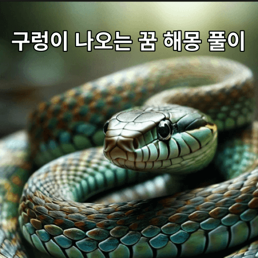 구렁이 나오는 꿈 해몽 풀이