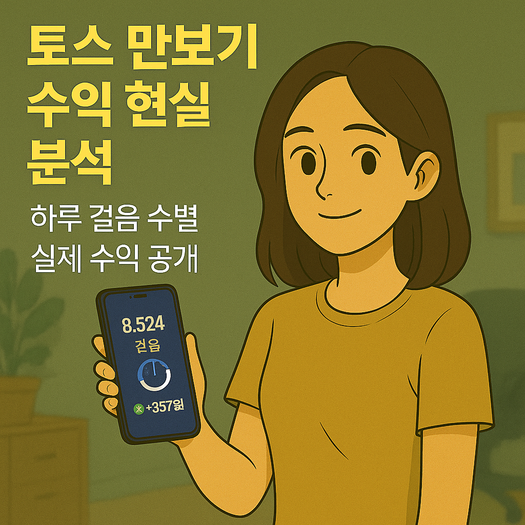 토스 만보기 수익 현실 분석｜하루 걸음 수별 실제 수익 공개