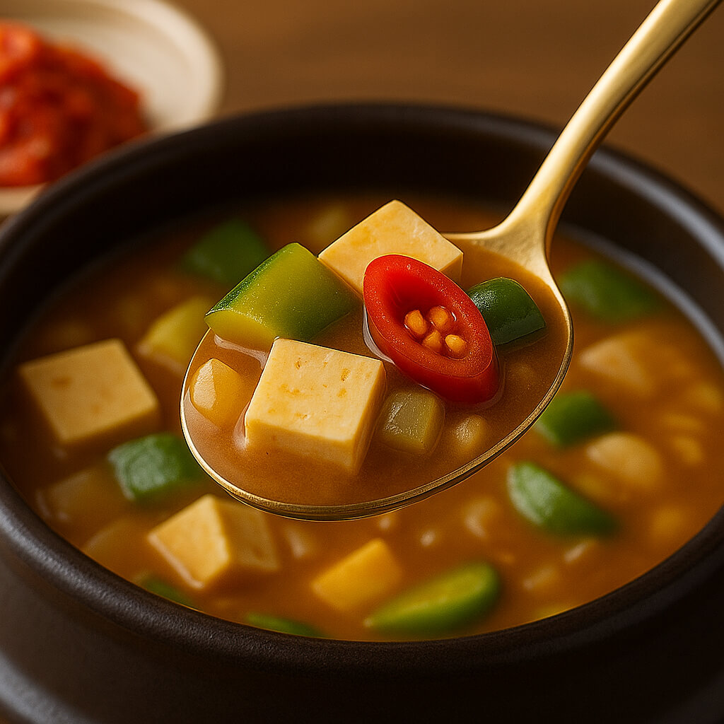 숟가락으로 떠먹는 된장찌개