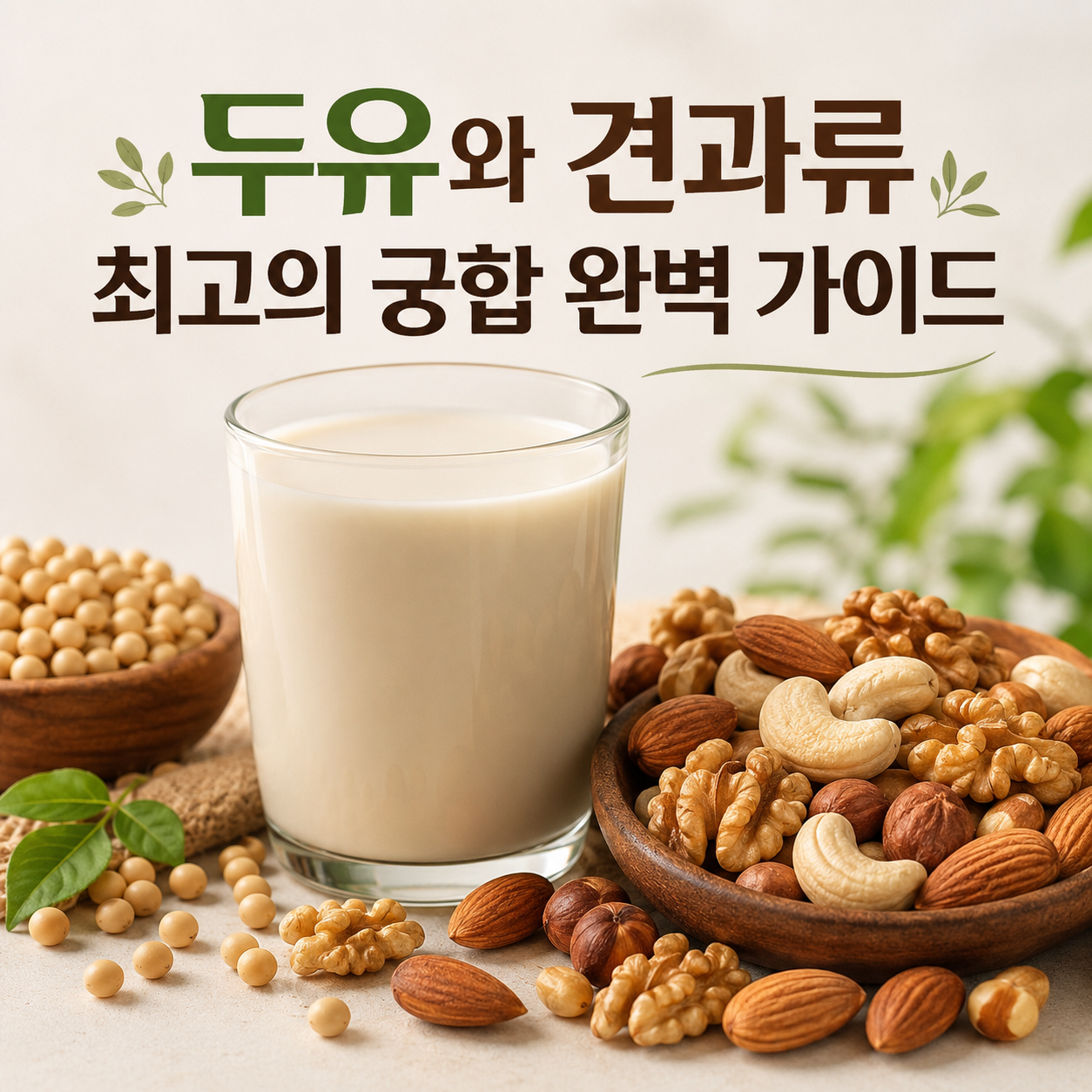 두유와 견과류
