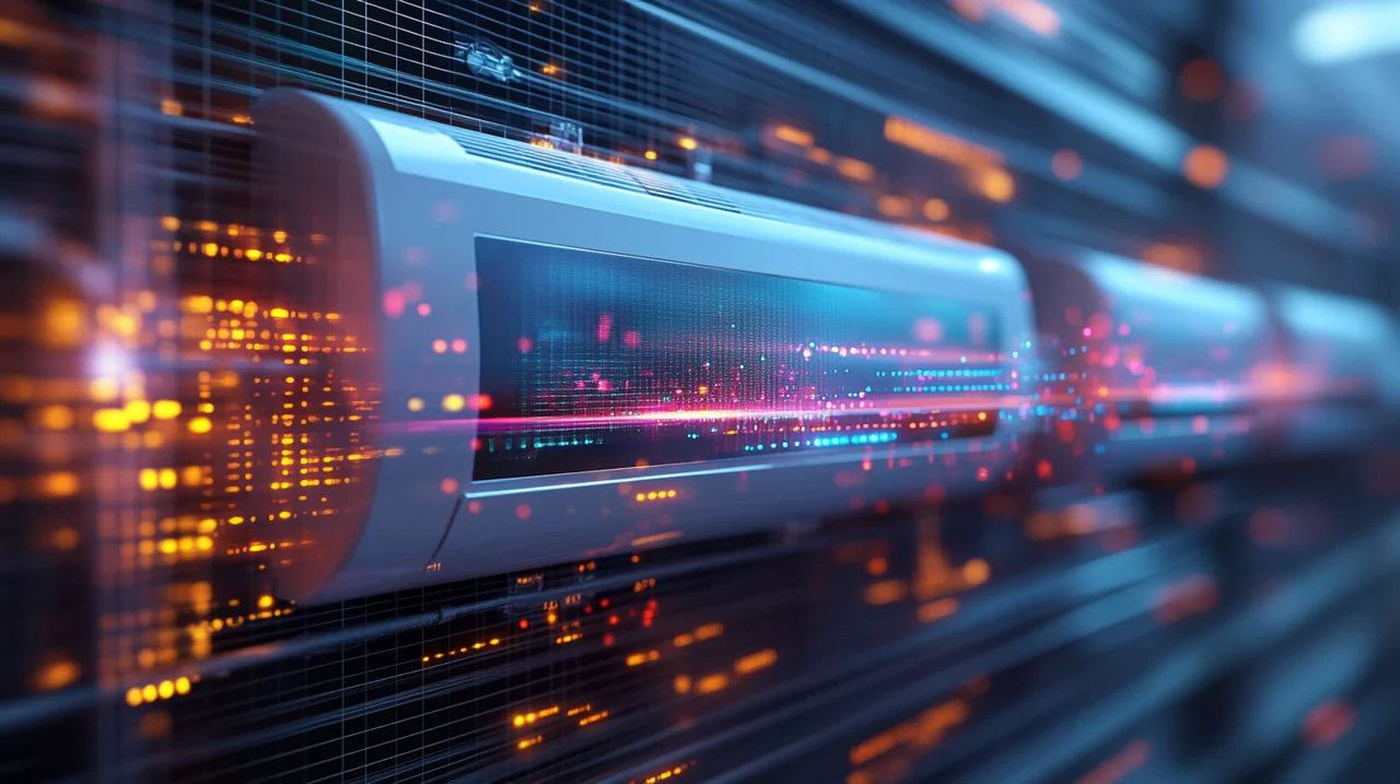 정기적인 에어컨 관리로 감소된 에너지 소비량을 명확하게 보여주는 그래프로, 효율적인 관리 방법이 가져온 변화를 강조.