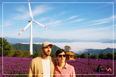 거창 감악산 아스타국화 이미지