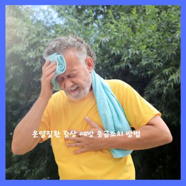 온열질환 증상 예방 응급조치 방법