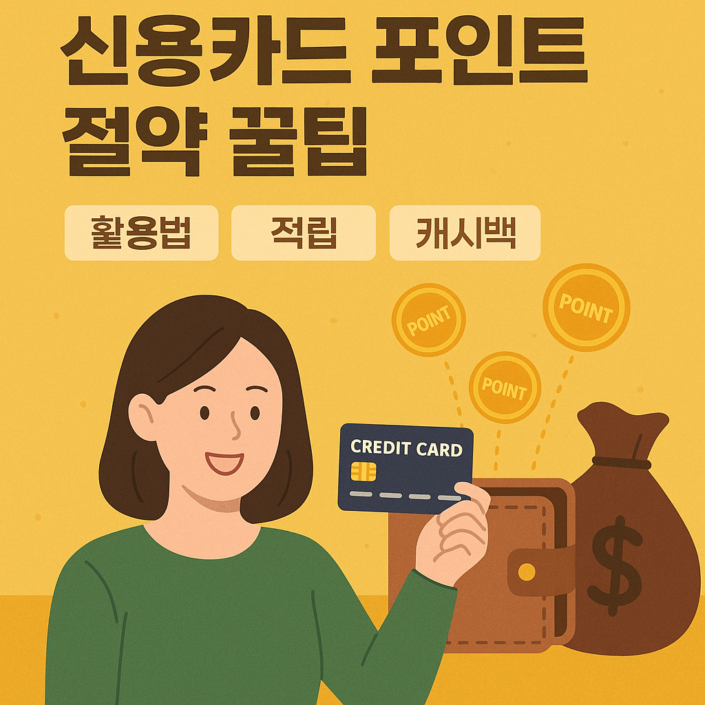 신용카드 포인트 절약 꿀팁 이미지