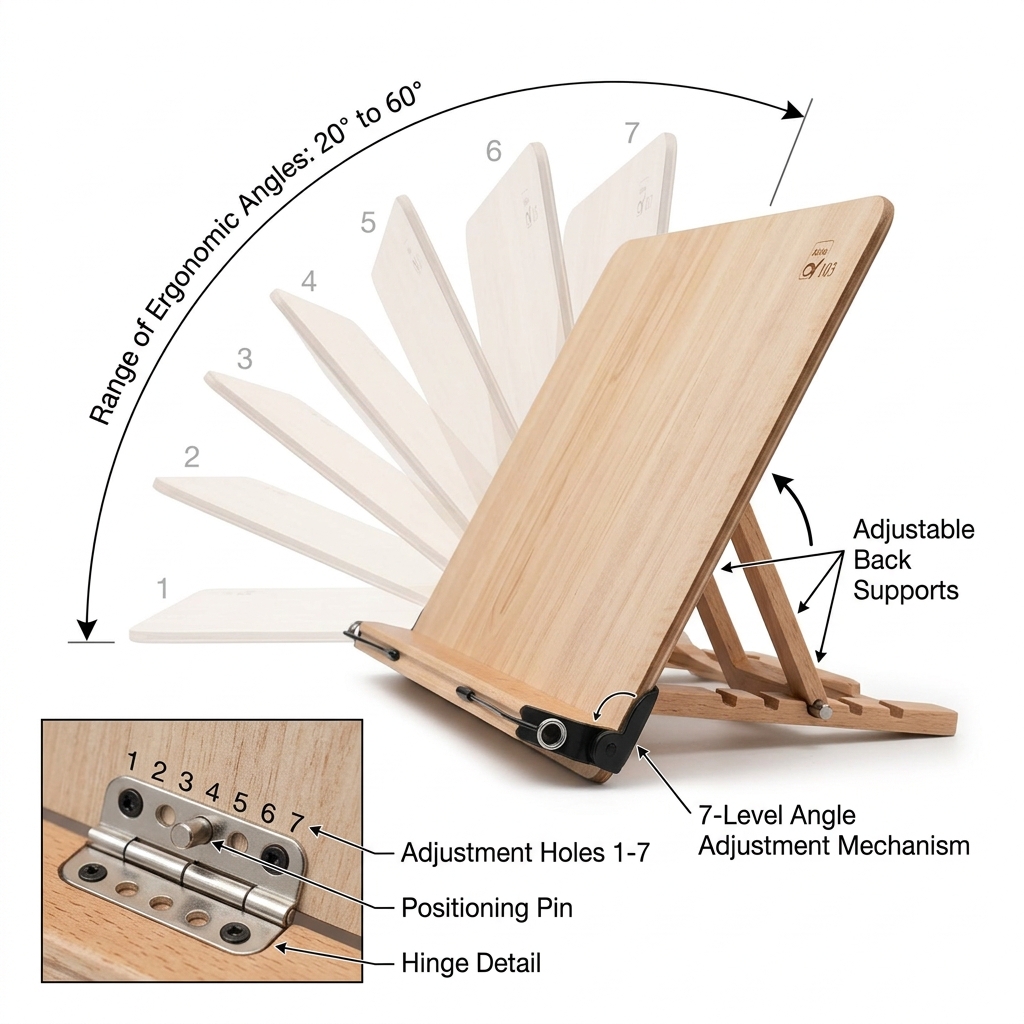 독서대 고르는법 각도조절 단계
