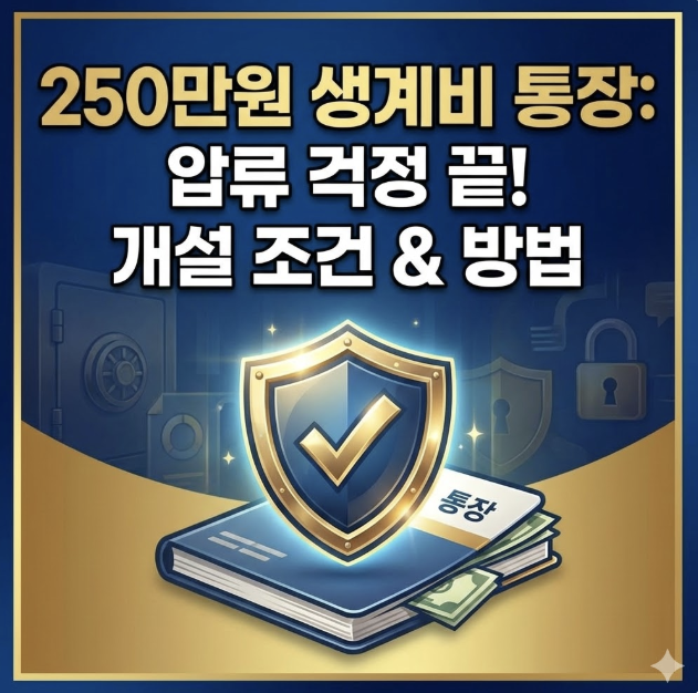 250만원 생계비 통장