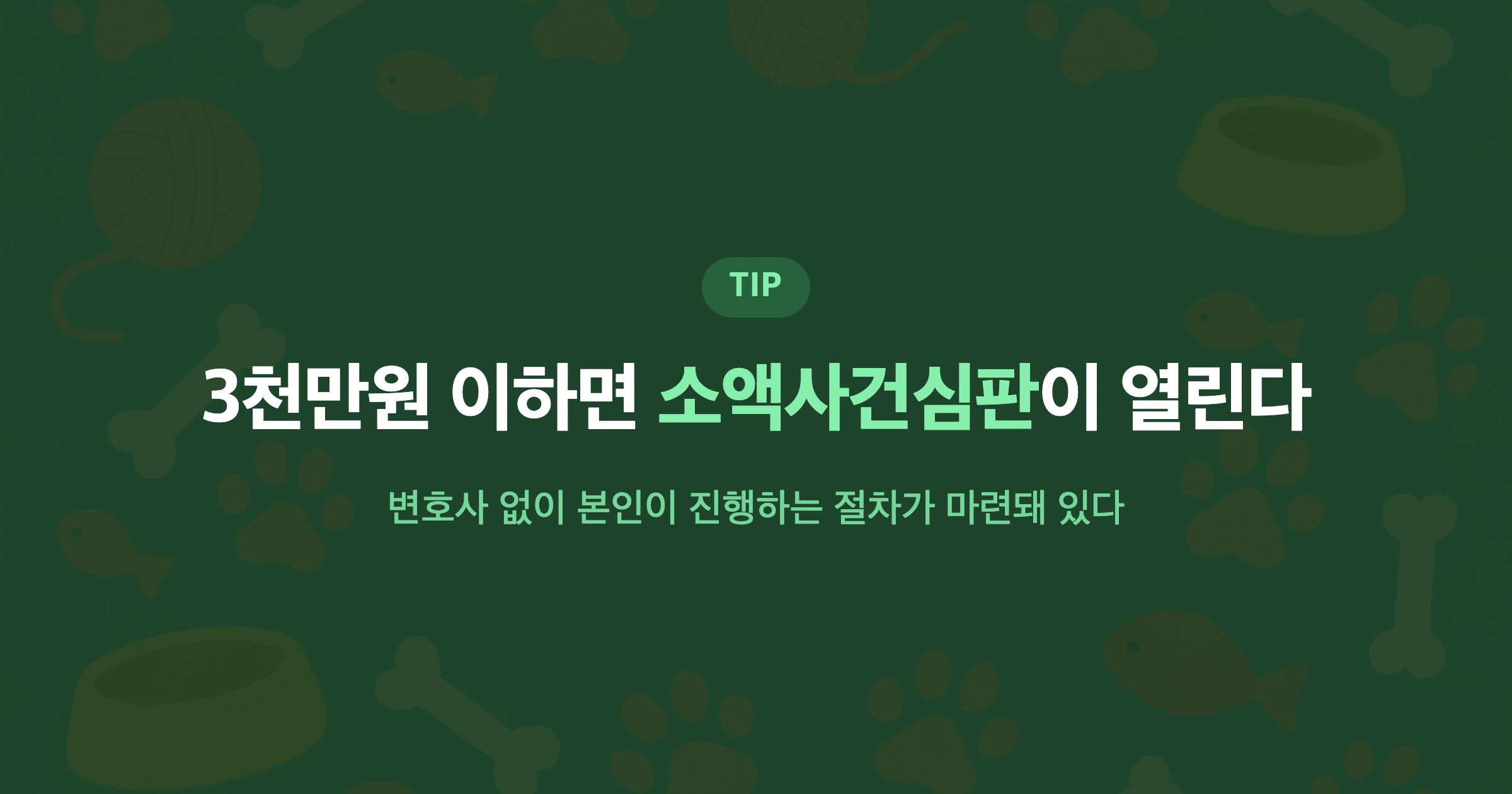 3천만원 이하면 소액사건심판이 열린다 변호사 없이 본인이 진행하는 절차가 마련돼 있다