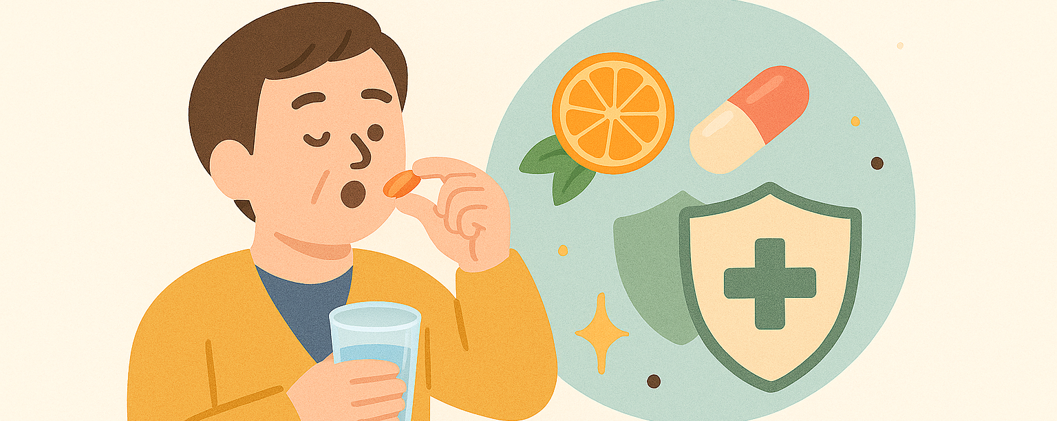 40대 면역 영양소에 관한 이미지입니다.