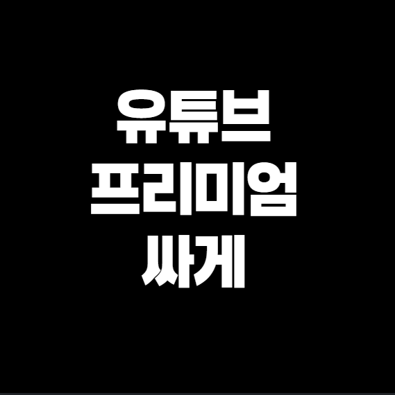 유튜브 프리미엄 싸게 이용하는 꿀팁, 나만 알고 싶었던 방법
