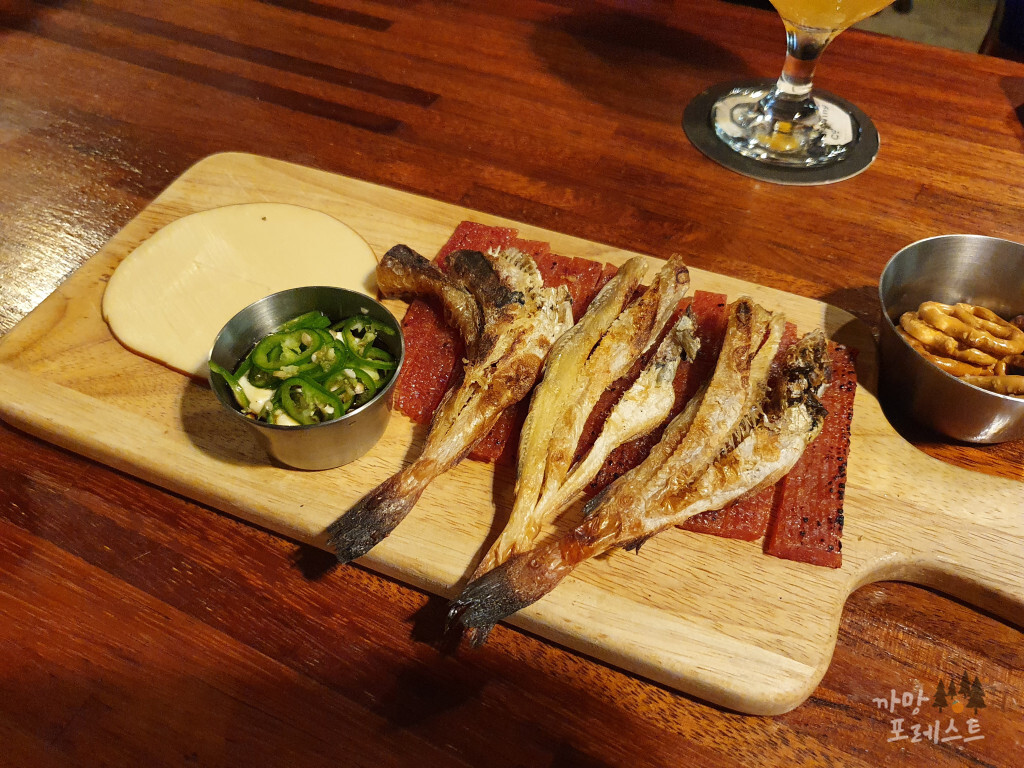 노군수제맥주 마른 안주