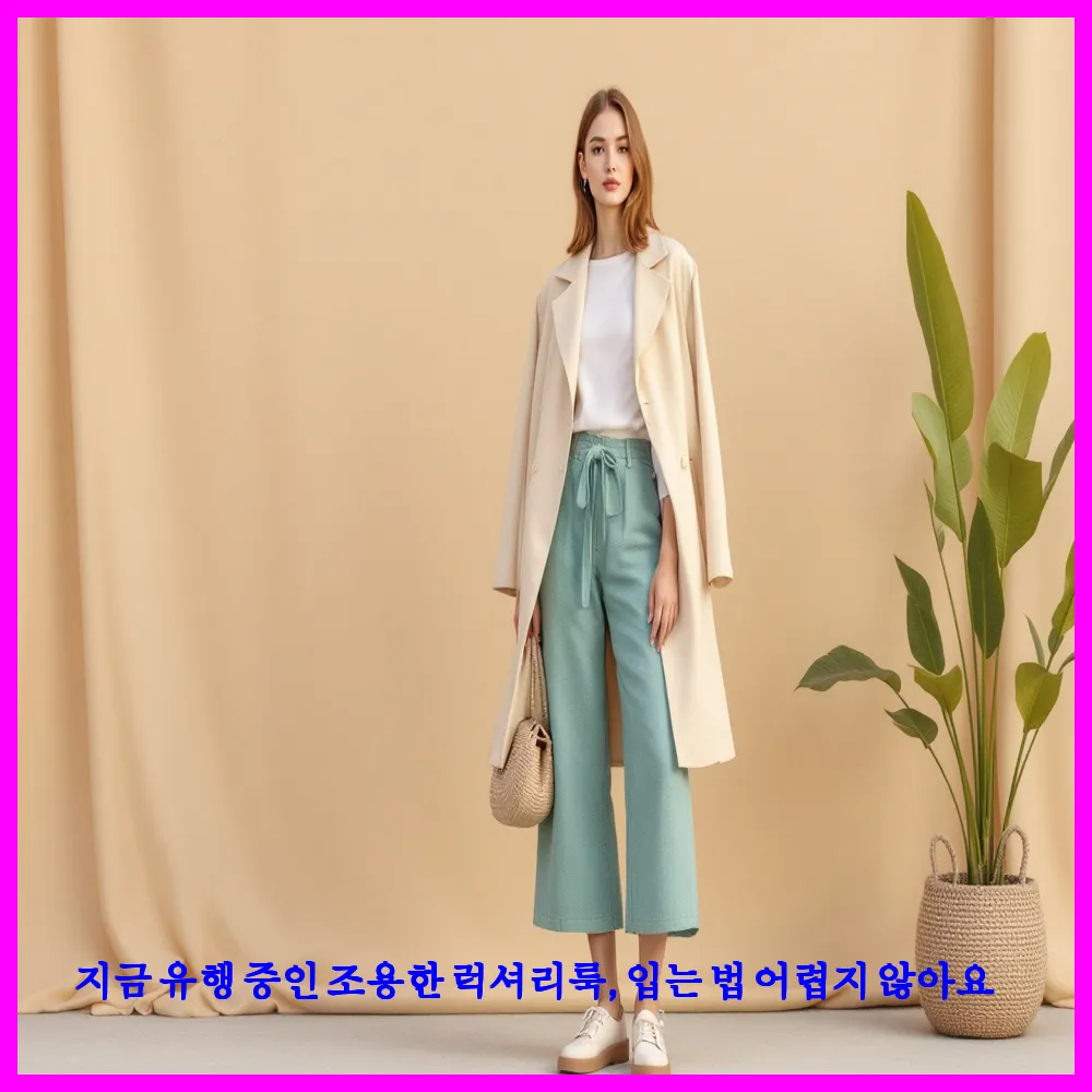 지금 유행 중인 조용한 럭셔리룩