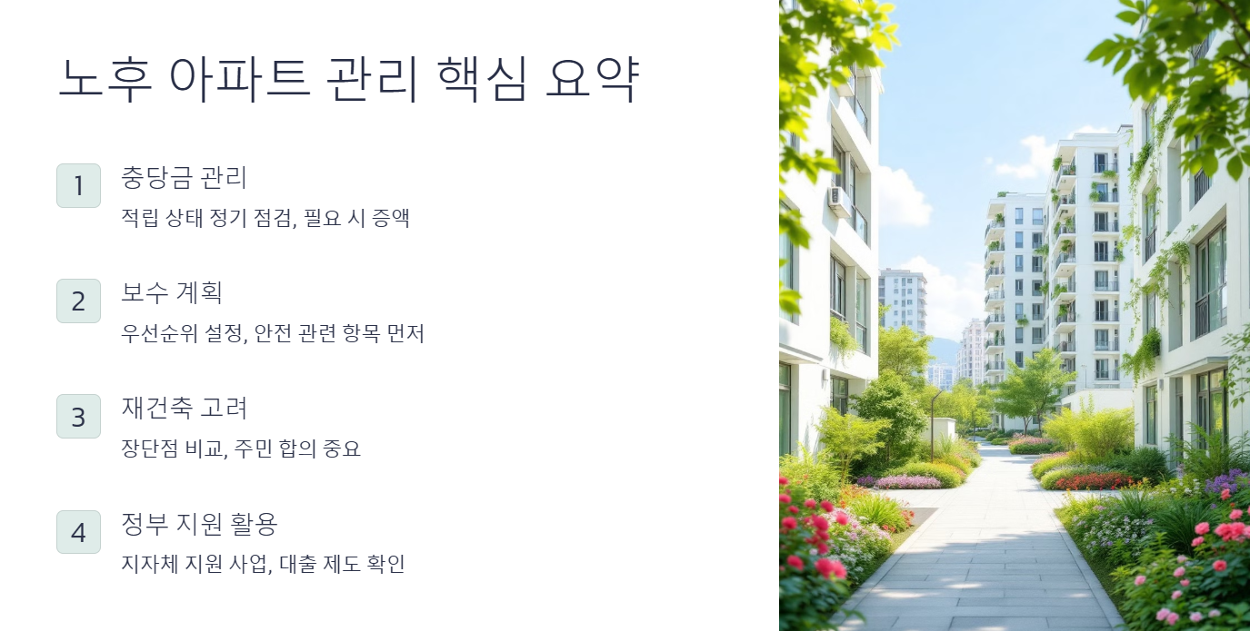 노후 아파트 관리 핵심 요약