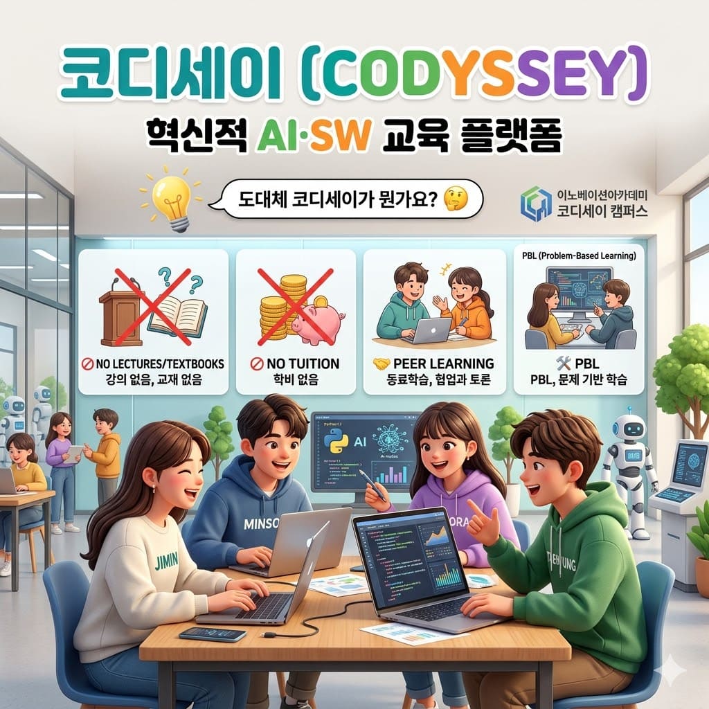 정해진 교재 없이 오직 동료들과의 협업과 토론으로 성장하는 코디세이의 혁신적인 학습 방식