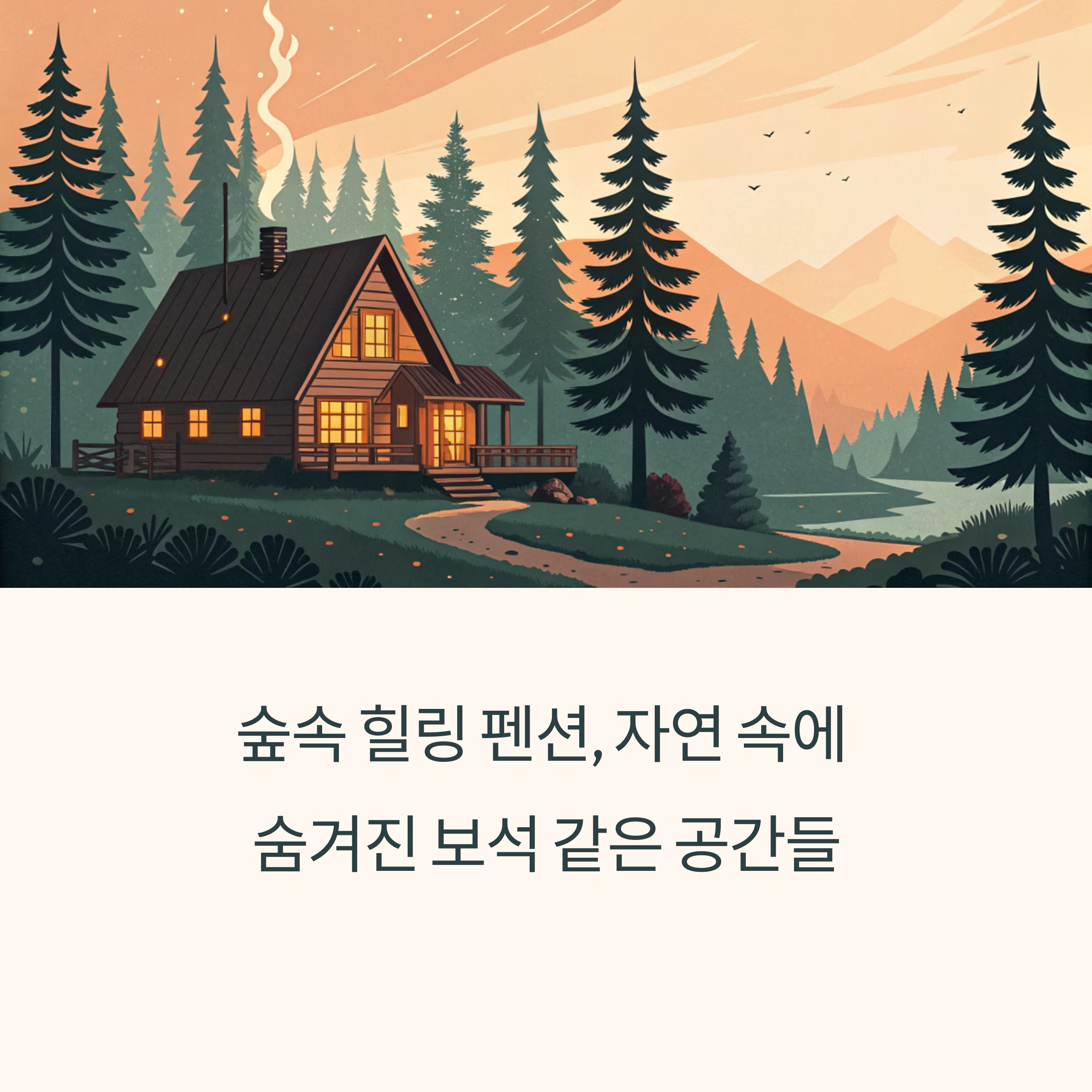 숲속 펜션