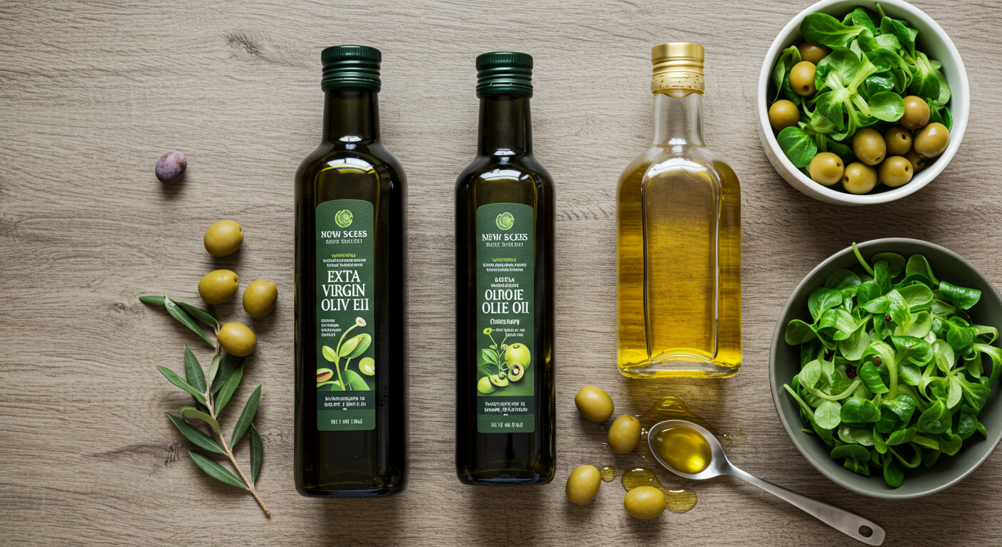 올리브유 종류별 활용 가이드: 샐러드부터 튀김까지!