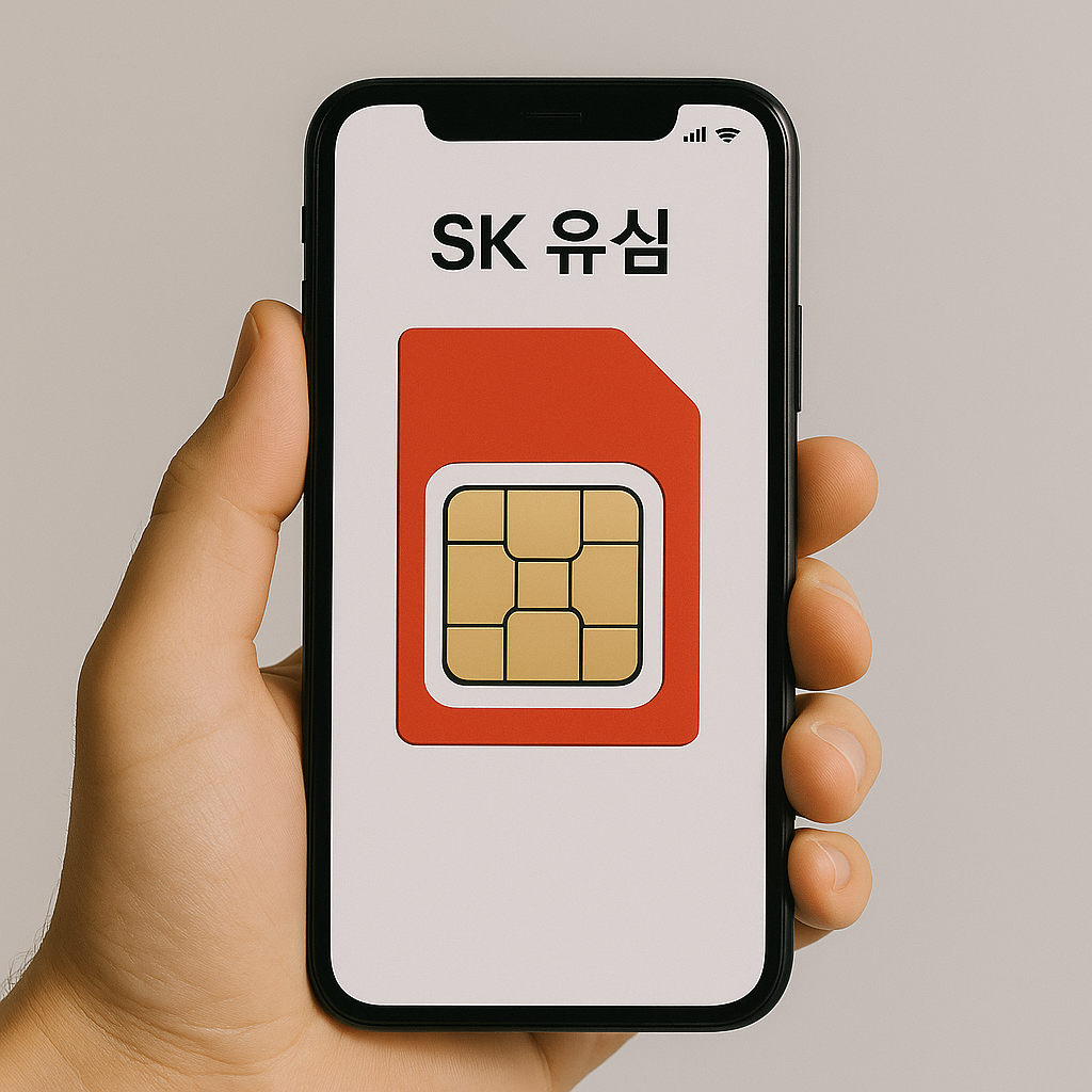 SK 유심 재설정 관련 이미지