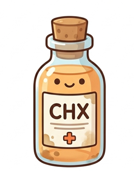 액체가 담겨있는 웃고있는 병