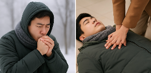 겨울철 동상, 저체온증의 단계별 응급처치