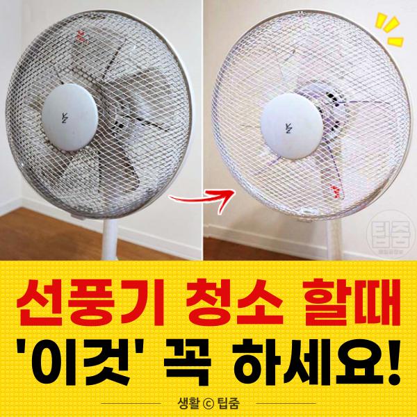 선풍기 청소법,리빙 팁줌