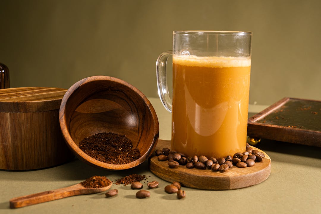 따뜻한 차의 모습