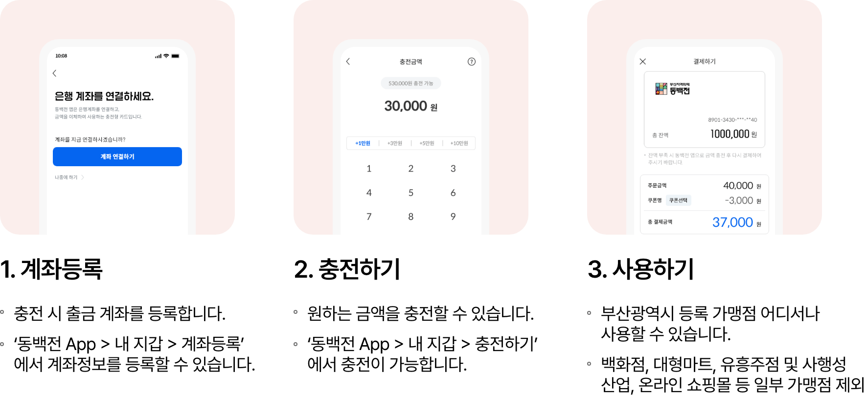 동백전 카드 신청