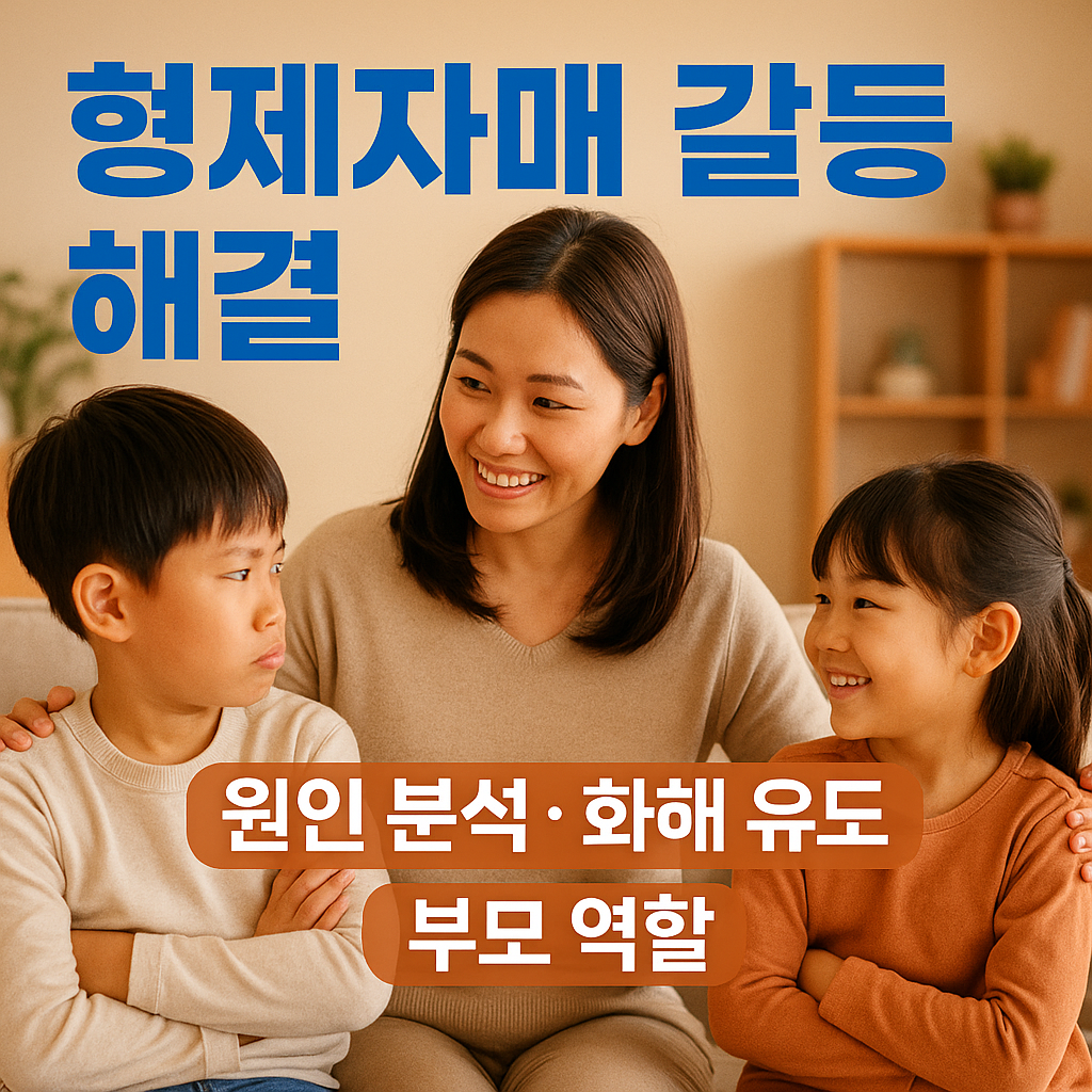 [가정 교육] 형제자매 갈등 해결 ｜ 원인 분석·화해 유도·부모 역할 총정리