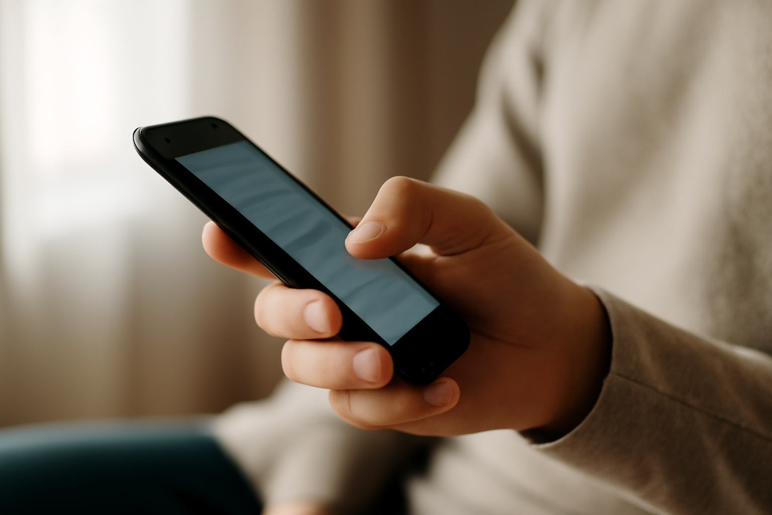 스마트폰 하는 사람