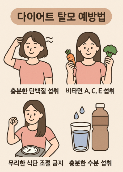 다이어트 탈모 예방법