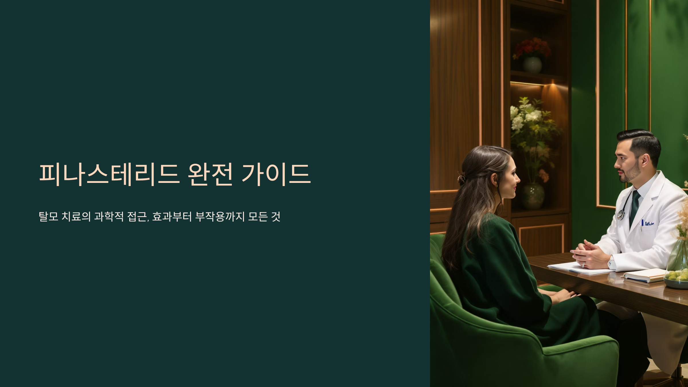 피나스테리드 탈모약 효과와 부작용, 복용 전 필수 체크사항