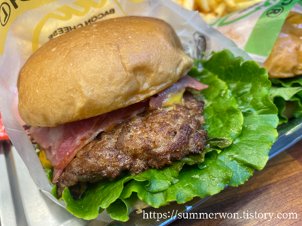 베이컨 치즈버거 라지