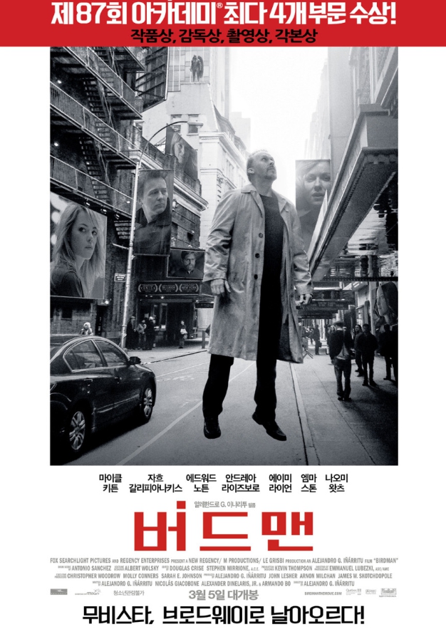 버드맨 영화 관련 포스터