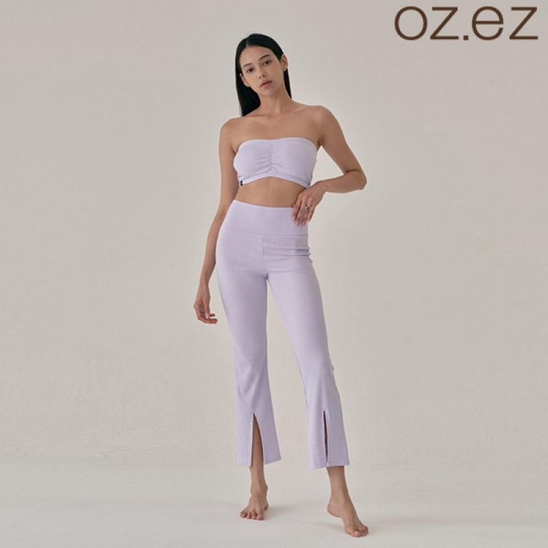 오즈이즈 여성 프론트 슬릿 립 부츠컷 팬츠 OZPN2072