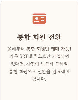 추석 기차표 예매 일정
