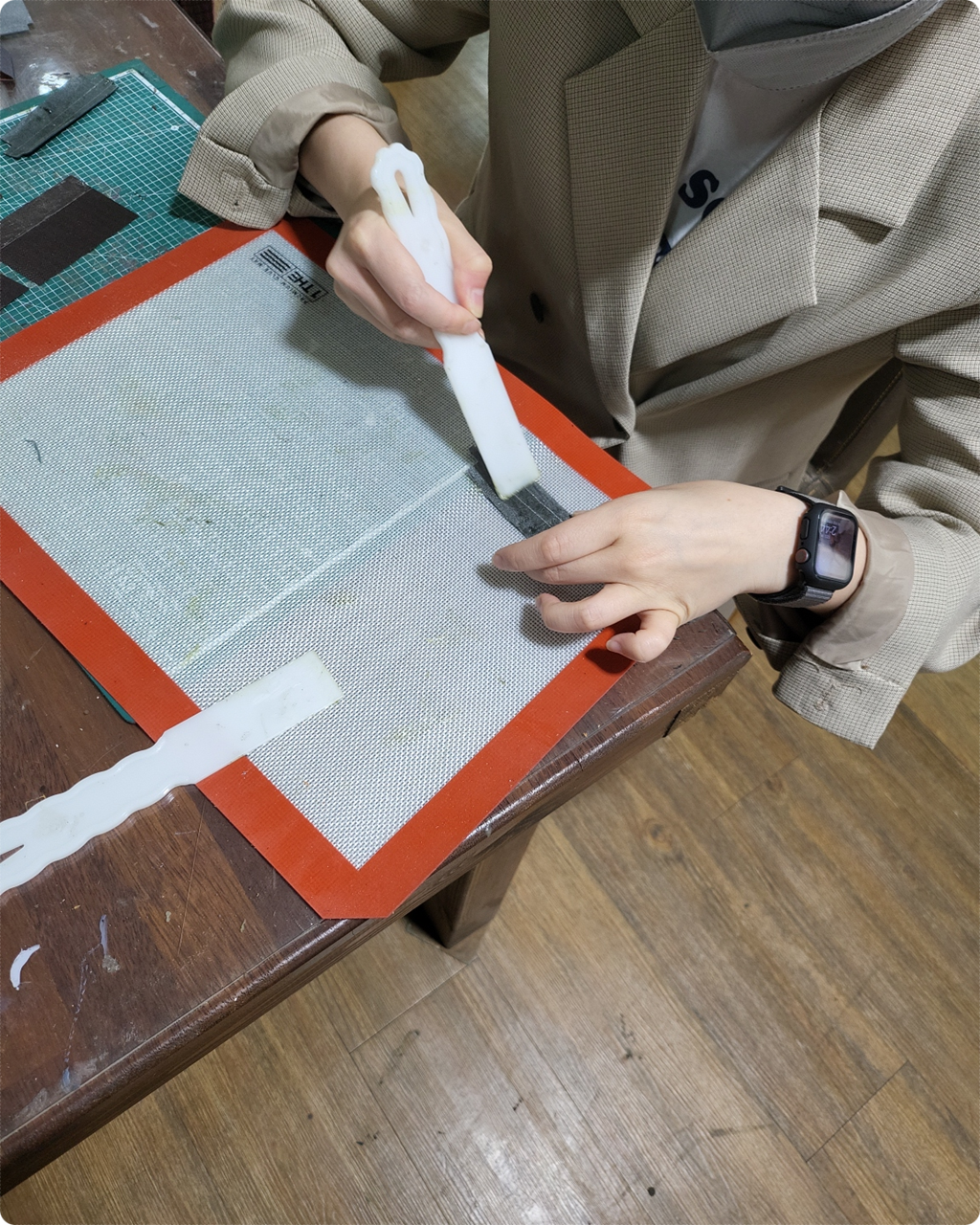 선을 긋고 본딩