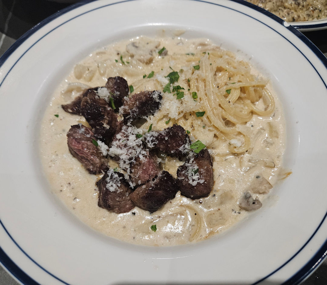 씨프로젝트 스테이크 크림 파스타