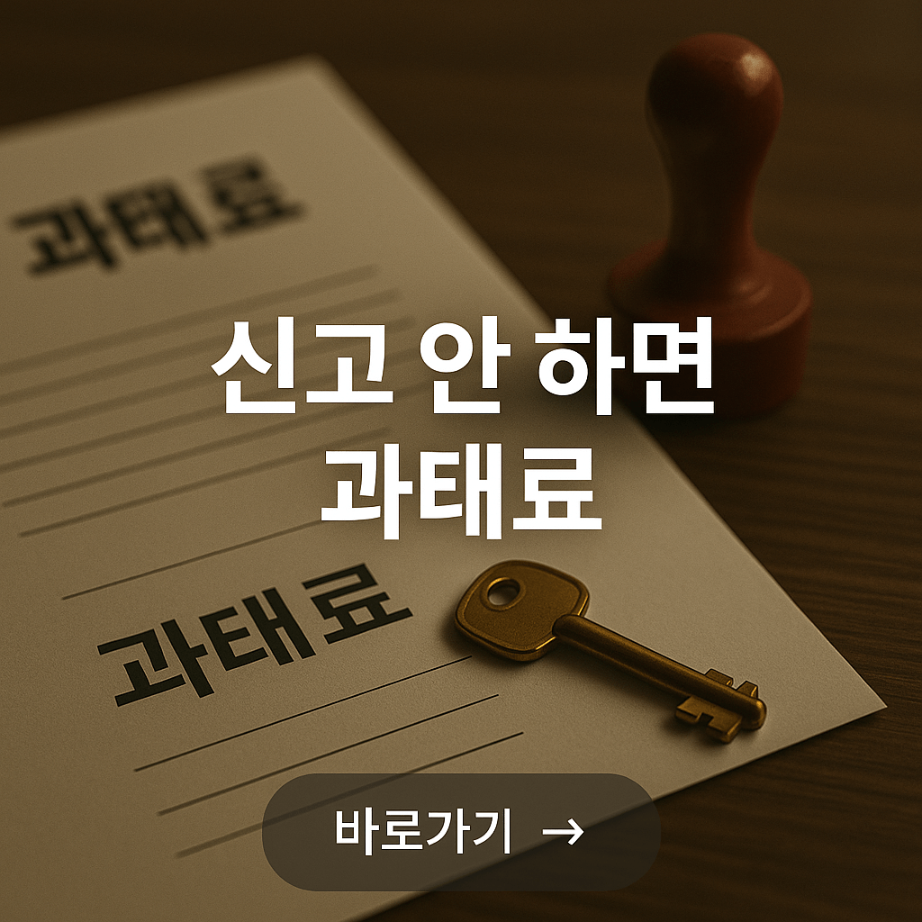 임대차 계약 신고 안 하면 과태료