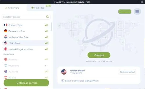 Planet VPN - 무료