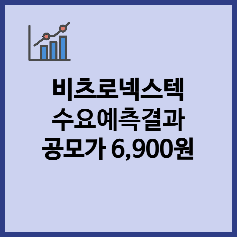 비츠로넥스텍 수요예측결과, 공모가 6900원