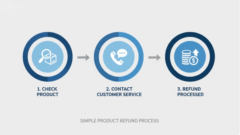 애경 2080 치약 리콜 환불 절차를 도식화한 인포그래픽. 제품 확인, 고객센터 문의, 환불 처리 단계를 보여줍니다.