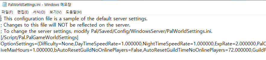 PalWorldSettings.ini