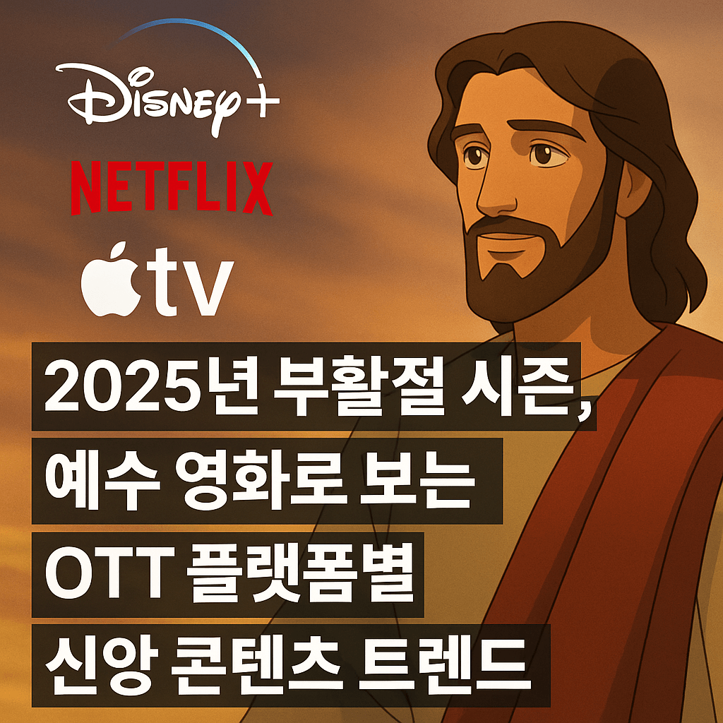 2025년 부활절 시즌, 예수 영화로 보는 OTT 플랫폼별 신앙 콘텐츠 트렌드